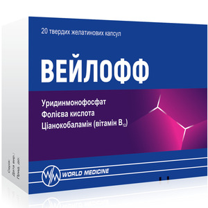 Вейлофф сприяє нормальному функціонуванню нервової системи капсули тверді 2 блістери по 10 шт